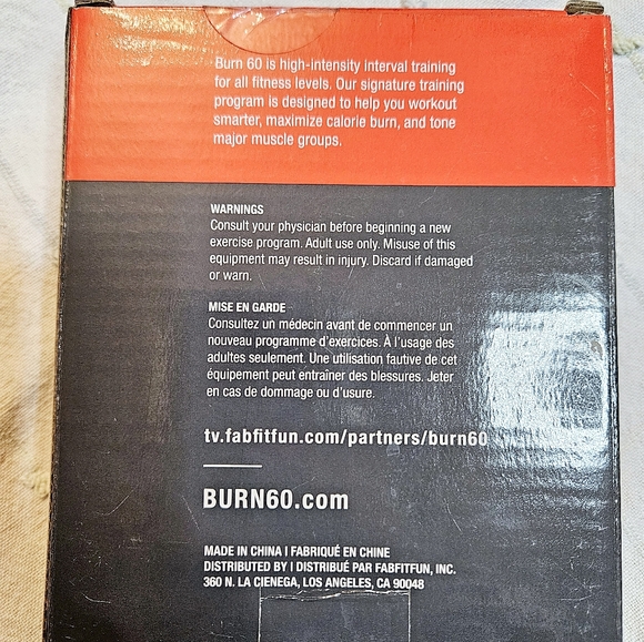 New in Box Burn 60 resistance bands (set of 3) - Picture 2 of 2